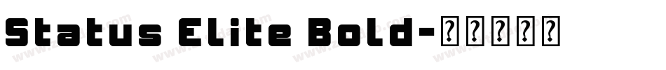 Status Elite Bold字体转换
